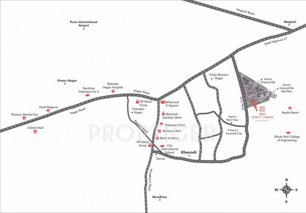  trinity-towers Images for Location Plan of Gera Developments Trinity Towers