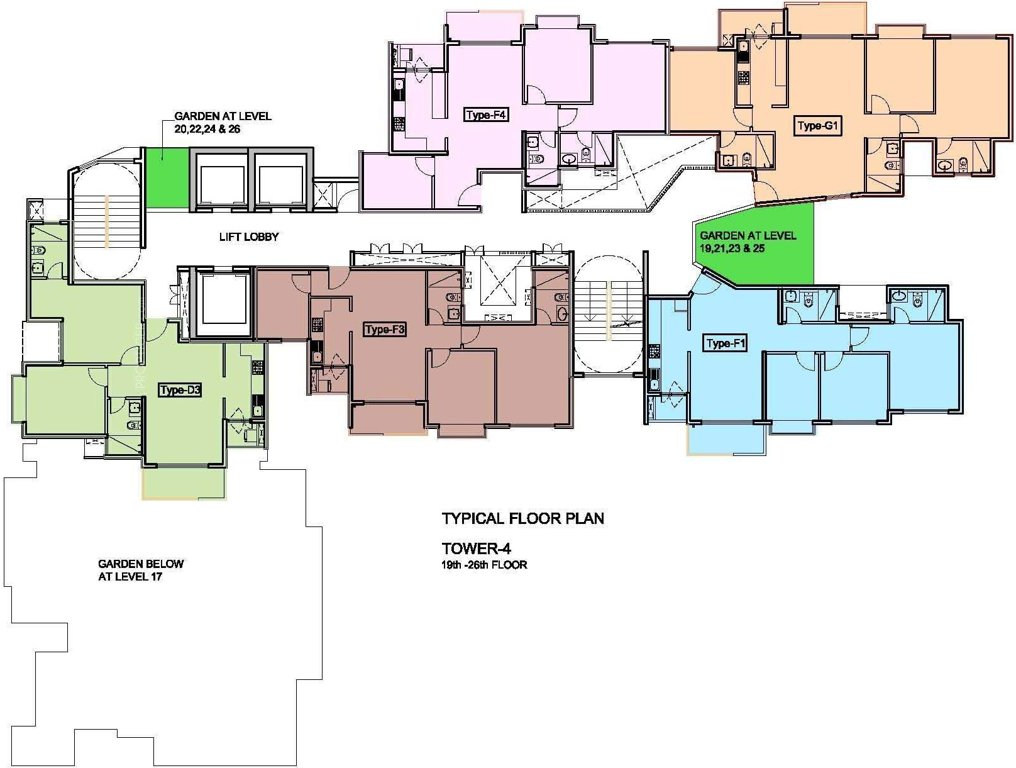 nikoo homes v Images for Cluster Plan of Bhartiya Nikoo Homes