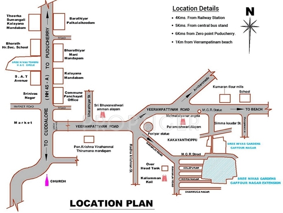 Images for Location Plan of Sree Nivas Gardens