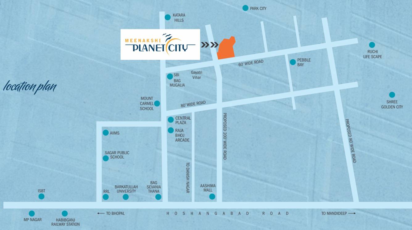 Images for Location Plan of Meenakshi Meenakshi Planet City