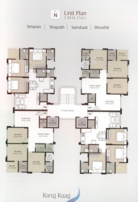 Images for Cluster Plan of Chanchal Rang Raag Residency