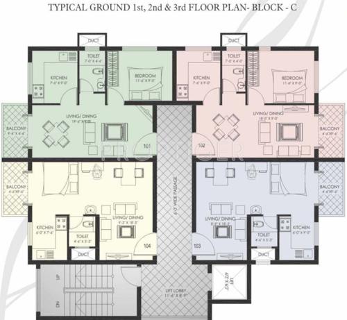 Images for Cluster Plan of Abish Pearl Apartment