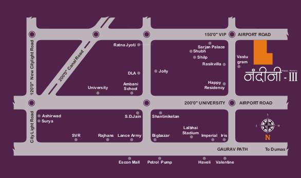  nandini iii Location Plan
