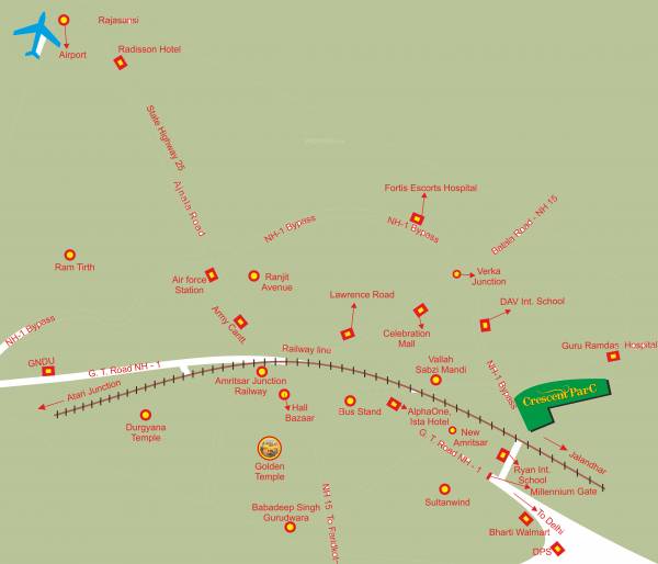Images for Location Plan of Sare Homes Gurgaon Crescent Parc Ashberry Homes