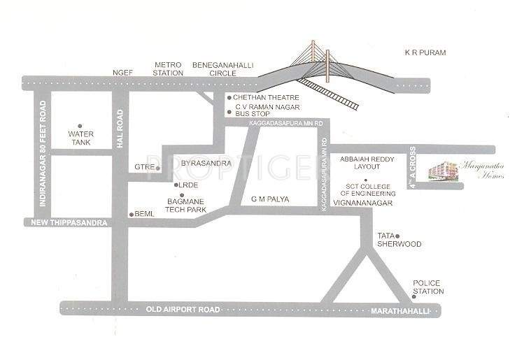  manjunatha homes Images for Location Plan of AR Manjunatha Homes