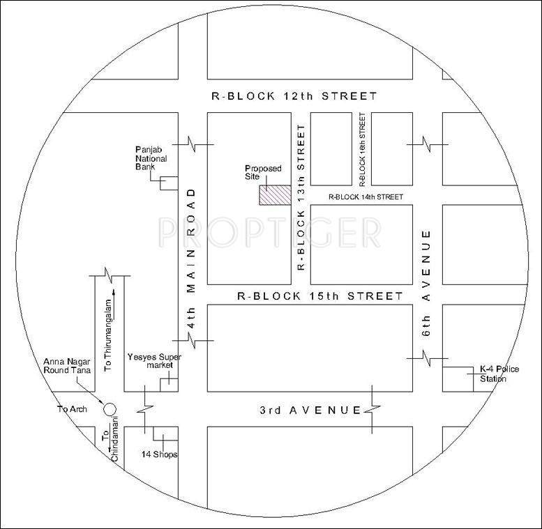 Images for Location Plan of  Pon Vasantham