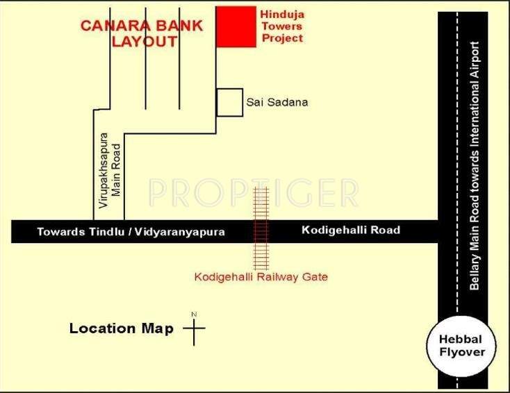 KVS Builder Hinduja Towers Location Plan