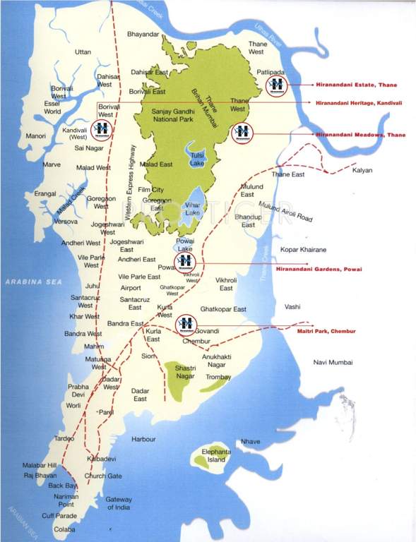  gardens Images for Location Plan of Hiranandani Developers Gardens