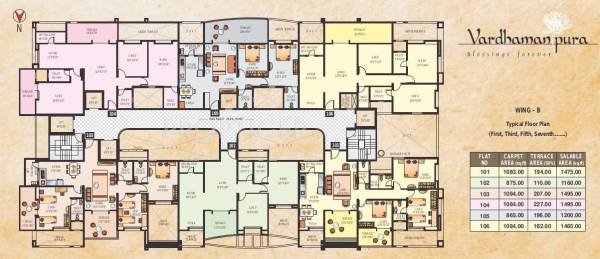Wing A Cluster Plan vardhamanpura Wing A Cluster Plan