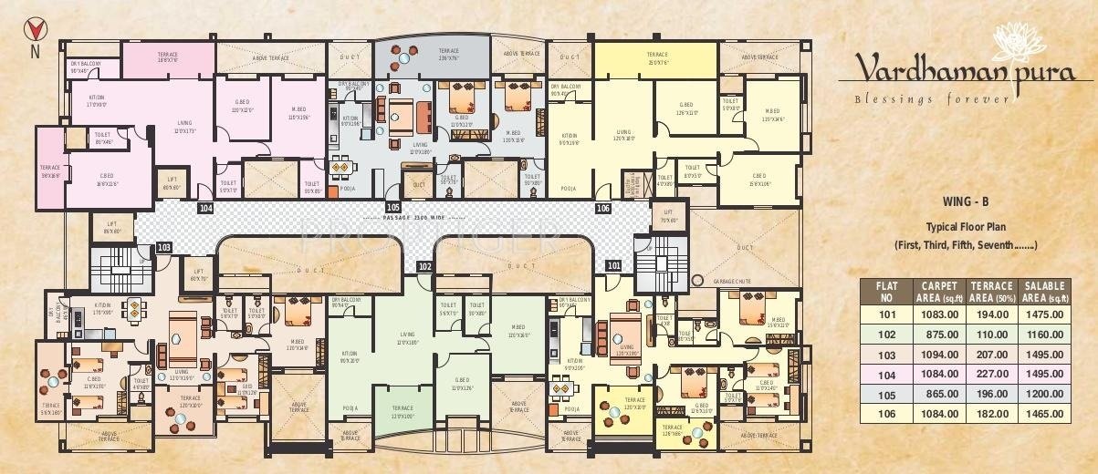 vardhamanpura Wing A Cluster Plan