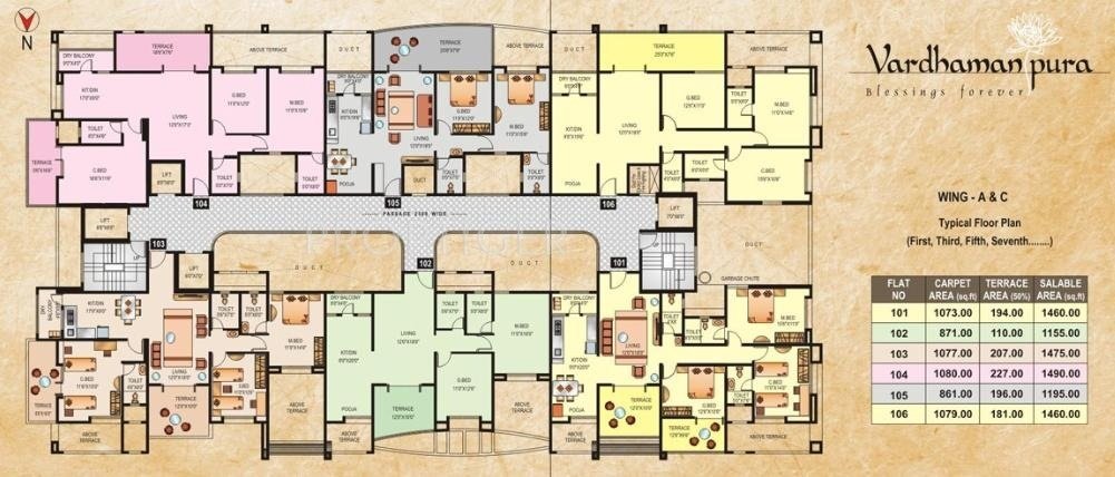 vardhamanpura Wing C Cluster Plan
