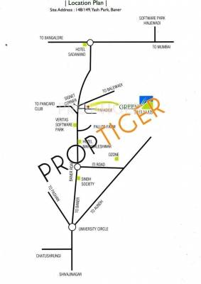 Pooja Constructions Green Thumb Location Plan