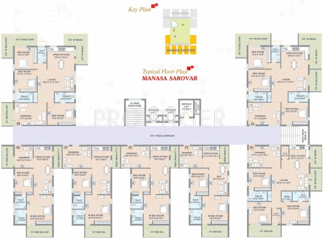 Images for Cluster Plan of Sree Hima Sai Lake View Towers
