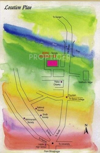  residency Images for Location Plan of Bora Residency