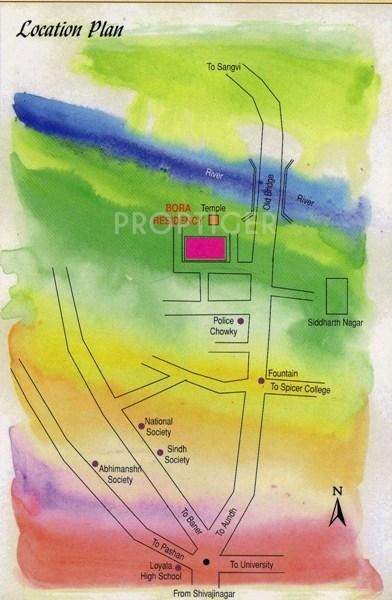  residency Images for Location Plan of Bora Residency