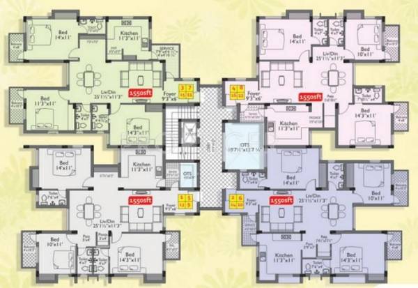 Images for Cluster Plan of Green Peace Ajanta