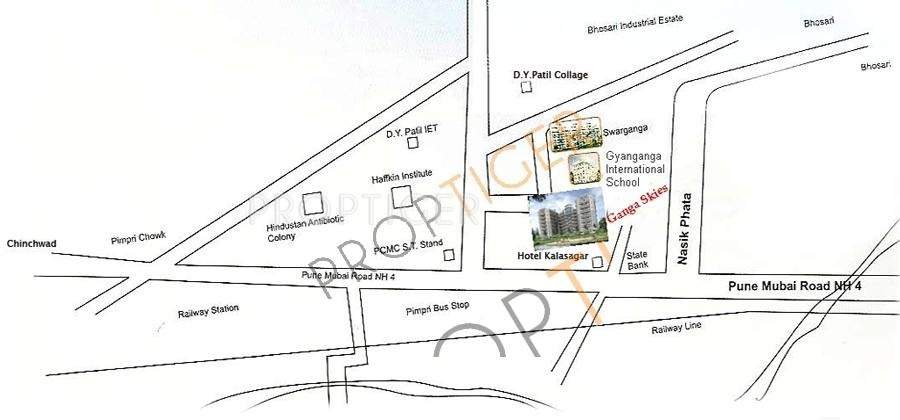 Images for Location Plan of Goel Ganga Developers Skies