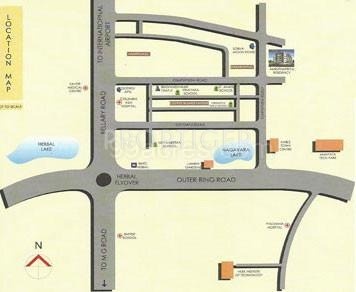 Amruthapriya Builders Amrutha Priya Residency Location Plan