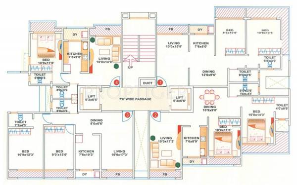  divyam-heights- Tower-3 Cluster Plan