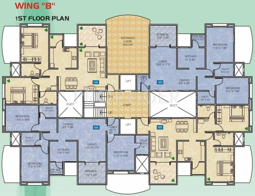 Images for Cluster Plan of Try Kanchan Vastu