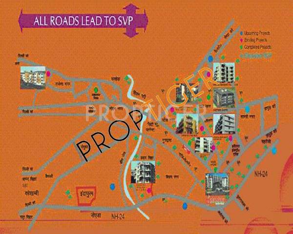 Location Plan SVP Group Gulmohur Tower Location Plan