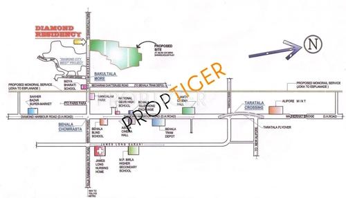  residency Images for Location Plan of Diamond Group Residency