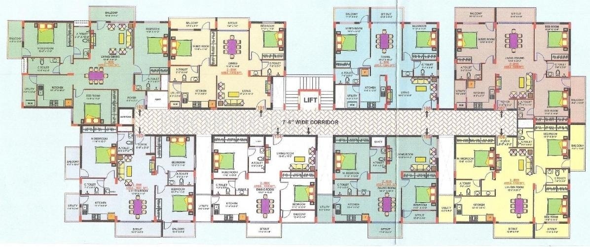 Images for Cluster Plan of Aesthetic Constructions Vineyard Residency Cox Town