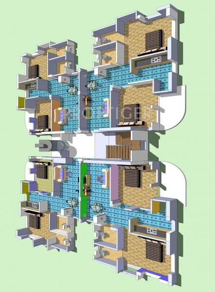 Images for Cluster Plan of N K Louha Udyog Gitanjali Apartment