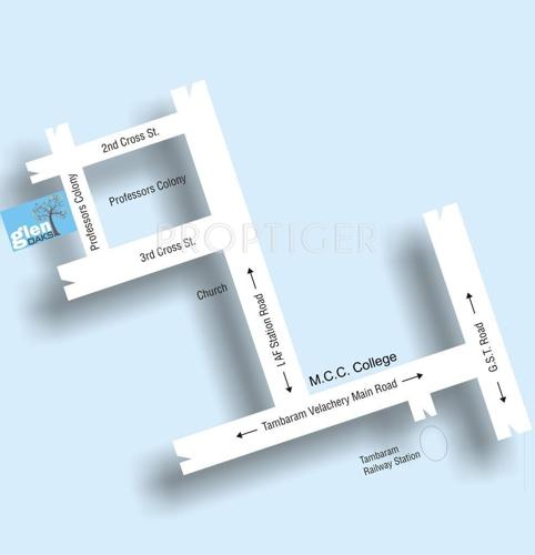  glen-oaks Images for Location Plan of Jain Glen Oaks