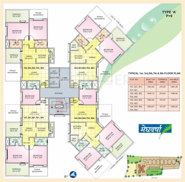 Images for Cluster Plan of Kalaapi Construction Meghvarsha