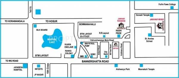 Janhavi Constructions Nivas Location Plan
