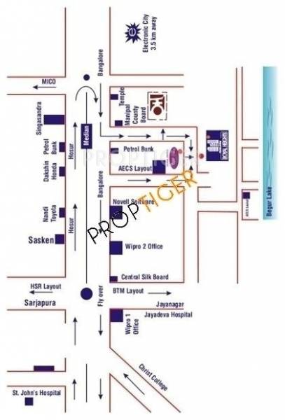 Images for Location Plan of Aratt Divya Jyothi Royal Heights