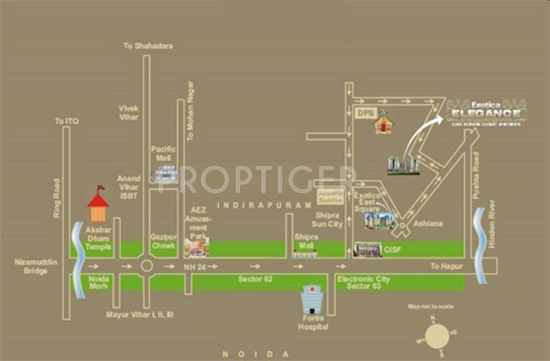  elegance Images for Location Plan of Exotica Housing Elegance