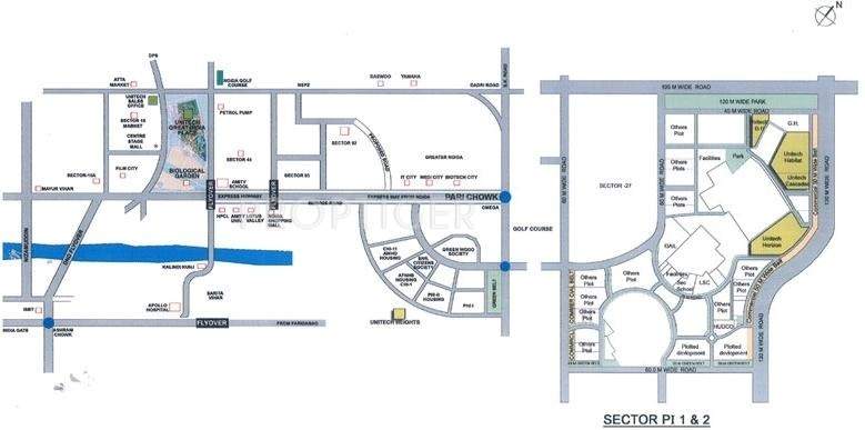 habitat Images for Location Plan of Unitech Habitat