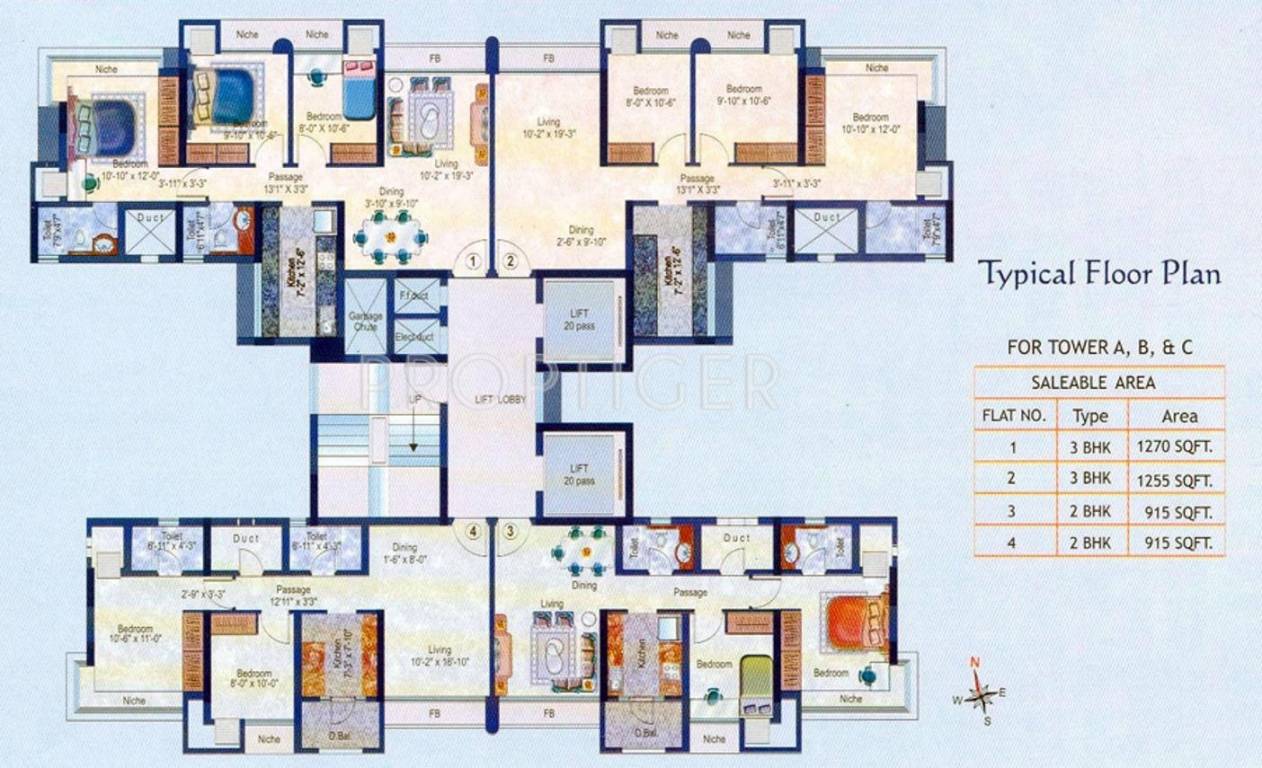 embassy Tower A Cluster Plan