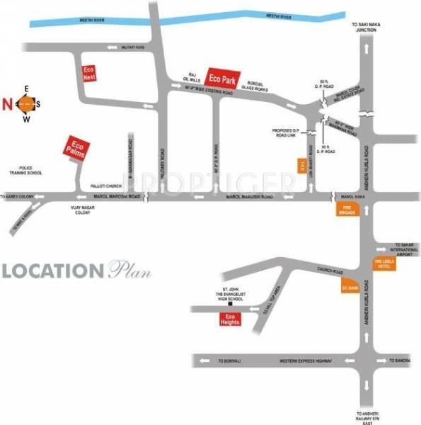 Ecohomes Constructions Pvt Ltd Eco Park Location Plan
