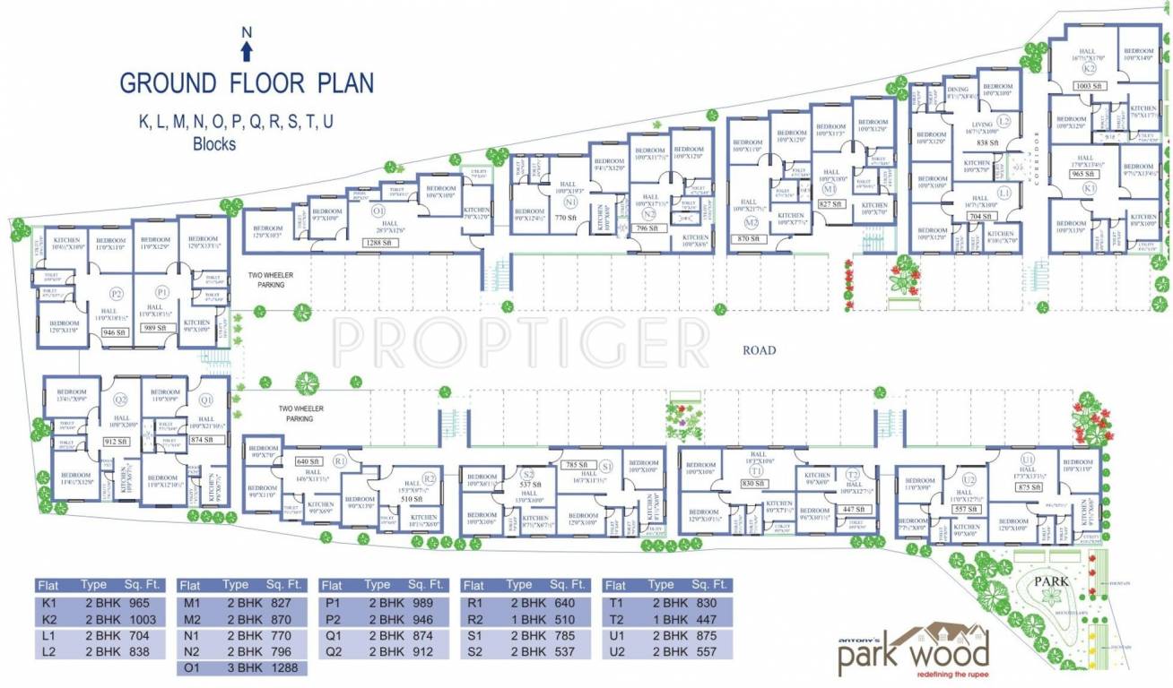 Images for Cluster Plan of Antony Associates Park Wood