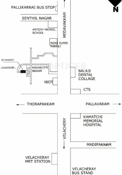 Images for Location Plan of Mettupakkam MF Sanskriti