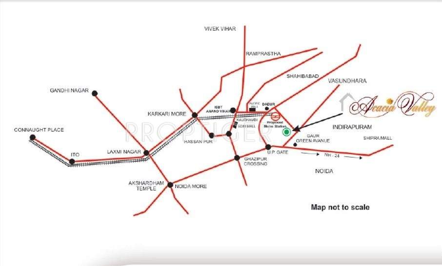 Images for Location Plan of Apex Buildcon Acacia Valley