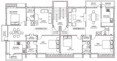 Images for Cluster Plan of Pushkar Lakshmi Terrace
