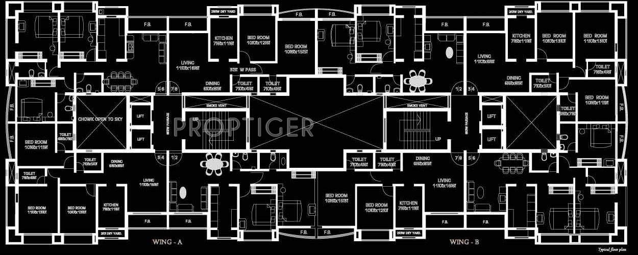  highland Single tower Cluster Plan