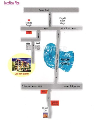 Sri Sai Balaji Lake Shore Serenity Location Plan