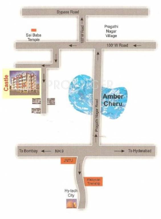 Sri Sai Balaji Lake Shore Castle Location Plan