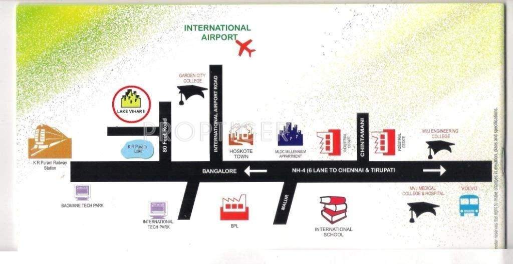 JJC Builders Lake Vihar II Location Plan