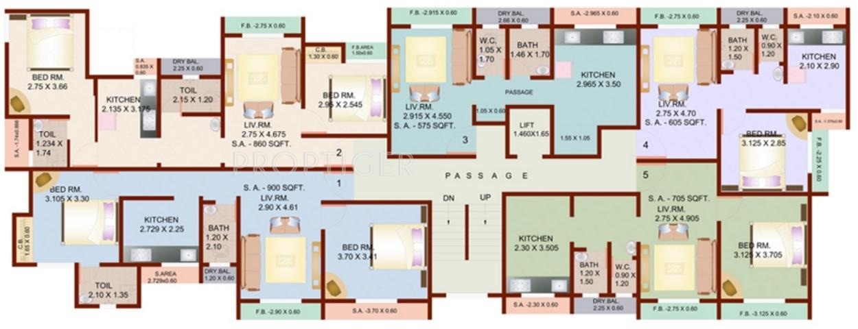 Images for Cluster Plan of SD Bhalerao Lahoti House