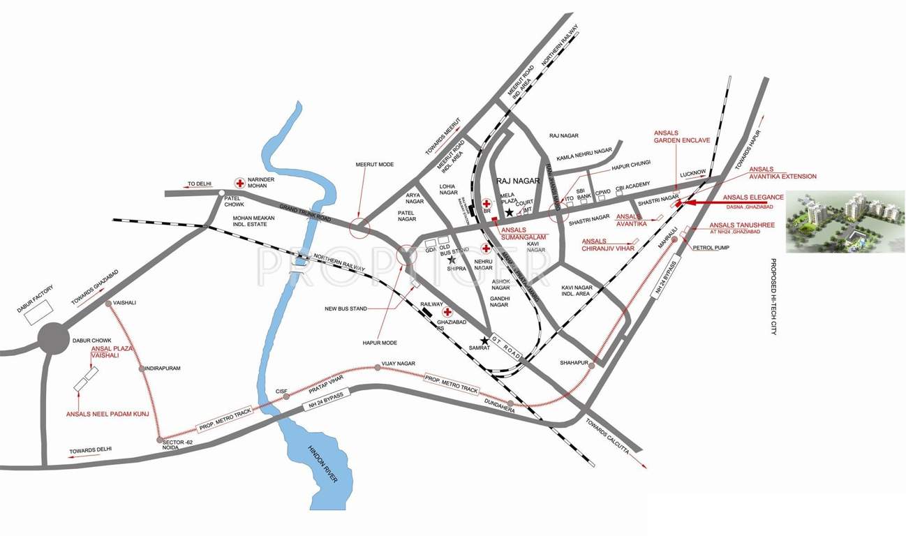  elegance Images for Location Plan of Ansal Elegance