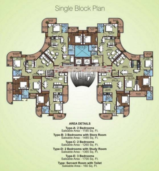 Tower 1 Cluster Plan greenwoods Tower 1 Cluster Plan