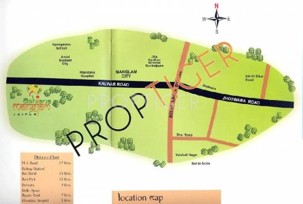 Images for Location Plan of Mapsko Group Krishna Apra Residency