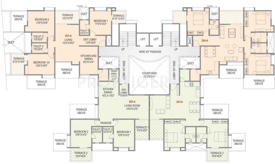 Images for Cluster Plan of MS Karan Athena A Building And B Building