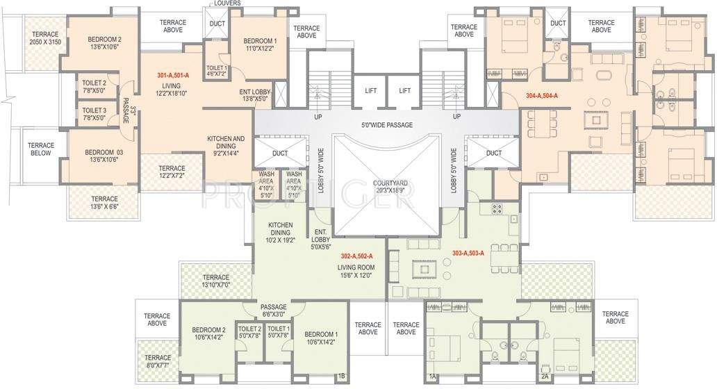 Images for Cluster Plan of MS Karan Athena A Building And B Building